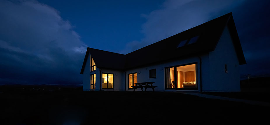 Home at night when family is using less expensive energy